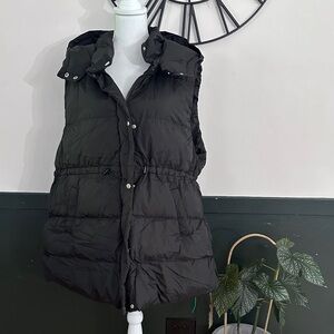 NWT Black Puffy Vest 2XL
